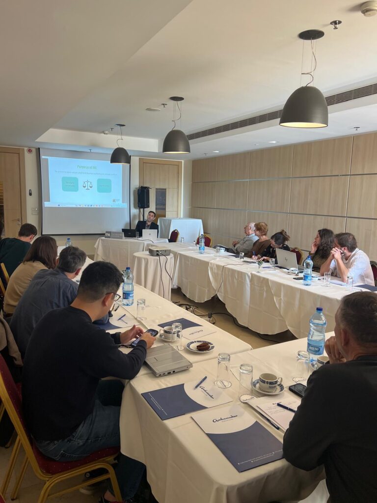 Special training for journalists on International Humanitarian Law, Jerusalem